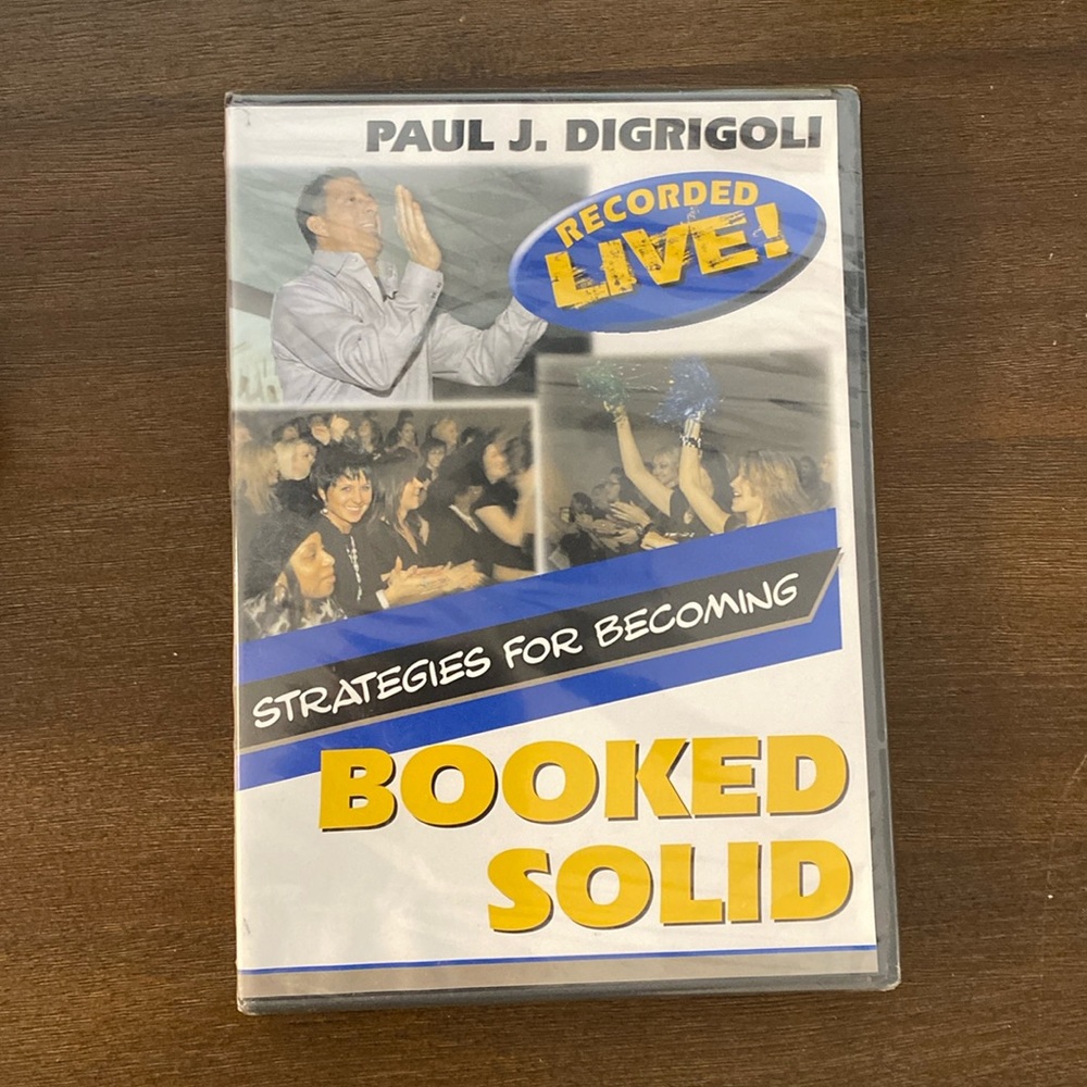 SEALED Paul J. Digrigoli Recorded Live Strategies For Becoming Booked Solid DVD